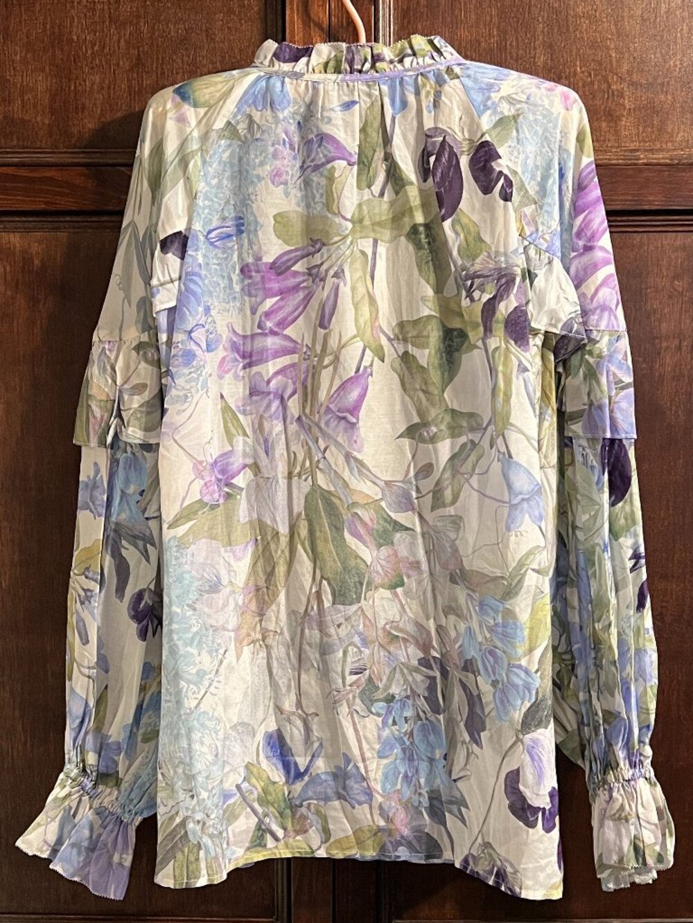 & OTHER STORIES SILK COTTON BLEND FLORAL BLOUSE NWT - Picture 2 of 11